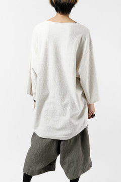 画像をギャラリービューアに読み込む, ISAMU KATAYAMA BACKLASH OVER FIT CUT & SEWN / RANDOM PILE FABRIC (BEIGE)