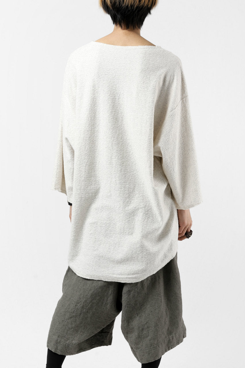 画像をギャラリービューアに読み込む, ISAMU KATAYAMA BACKLASH OVER FIT CUT & SEWN / RANDOM PILE FABRIC (BEIGE)