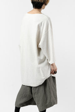 画像をギャラリービューアに読み込む, ISAMU KATAYAMA BACKLASH OVER FIT CUT & SEWN / RANDOM PILE FABRIC (BEIGE)