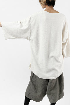 画像をギャラリービューアに読み込む, ISAMU KATAYAMA BACKLASH OVER FIT CUT & SEWN / RANDOM PILE FABRIC (BEIGE)