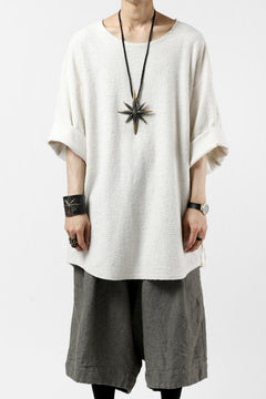 画像をギャラリービューアに読み込む, ISAMU KATAYAMA BACKLASH OVER FIT CUT & SEWN / RANDOM PILE FABRIC (BEIGE)