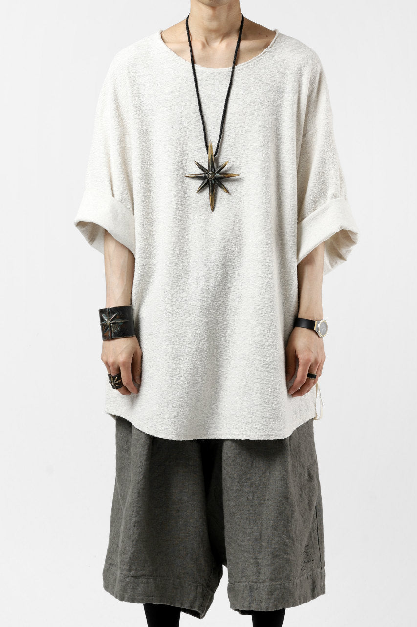 画像をギャラリービューアに読み込む, ISAMU KATAYAMA BACKLASH OVER FIT CUT & SEWN / RANDOM PILE FABRIC (BEIGE)