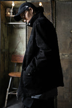 Load image into Gallery viewer, ISAMU KATAYAMA BACKLASH SUEDE COVER ALL BLOUSON / JAPAN CALF (WHITE TANNED / BLACK)