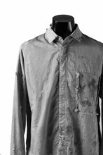 画像をギャラリービューアに読み込む, RESURRECTION x LOOM Re-production DYEING OVERFIT SHIRT (GRAY)