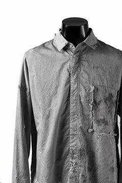 画像をギャラリービューアに読み込む, RESURRECTION x LOOM Re-production DYEING OVERFIT SHIRT (GRAY)