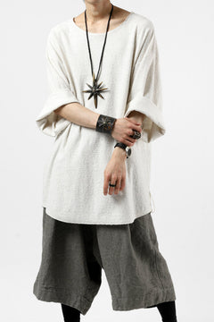 画像をギャラリービューアに読み込む, ISAMU KATAYAMA BACKLASH OVER FIT CUT & SEWN / RANDOM PILE FABRIC (BEIGE)