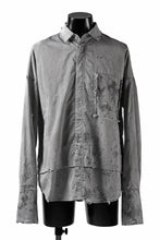 画像をギャラリービューアに読み込む, RESURRECTION x LOOM Re-production DYEING OVERFIT SHIRT (GRAY)