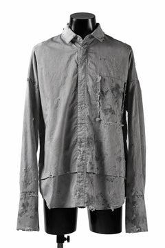 画像をギャラリービューアに読み込む, RESURRECTION x LOOM Re-production DYEING OVERFIT SHIRT (GRAY)