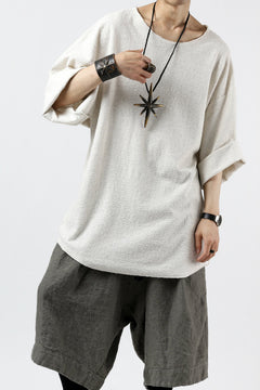 画像をギャラリービューアに読み込む, ISAMU KATAYAMA BACKLASH OVER FIT CUT & SEWN / RANDOM PILE FABRIC (BEIGE)
