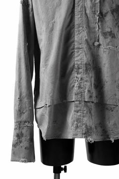画像をギャラリービューアに読み込む, RESURRECTION x LOOM Re-production DYEING OVERFIT SHIRT (GRAY)