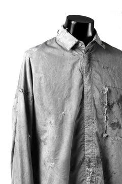 画像をギャラリービューアに読み込む, RESURRECTION x LOOM Re-production DYEING OVERFIT SHIRT (GRAY)