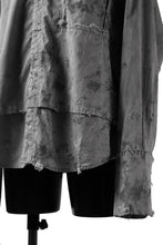 画像をギャラリービューアに読み込む, RESURRECTION x LOOM Re-production DYEING OVERFIT SHIRT (GRAY)