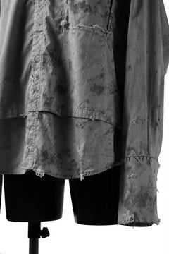 画像をギャラリービューアに読み込む, RESURRECTION x LOOM Re-production DYEING OVERFIT SHIRT (GRAY)