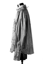 画像をギャラリービューアに読み込む, RESURRECTION x LOOM Re-production DYEING OVERFIT SHIRT (GRAY)