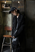 Load image into Gallery viewer, ISAMU KATAYAMA BACKLASH SUEDE COVER ALL BLOUSON / JAPAN CALF (WHITE TANNED / BLACK)