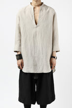 画像をギャラリービューアに読み込む, ISAMU KATAYAMA BACKLASH SOFT LINEN SKIPPER SHIRT (BEIGE)