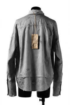 画像をギャラリービューアに読み込む, RESURRECTION x LOOM Re-production DYEING OVERFIT SHIRT (GRAY)