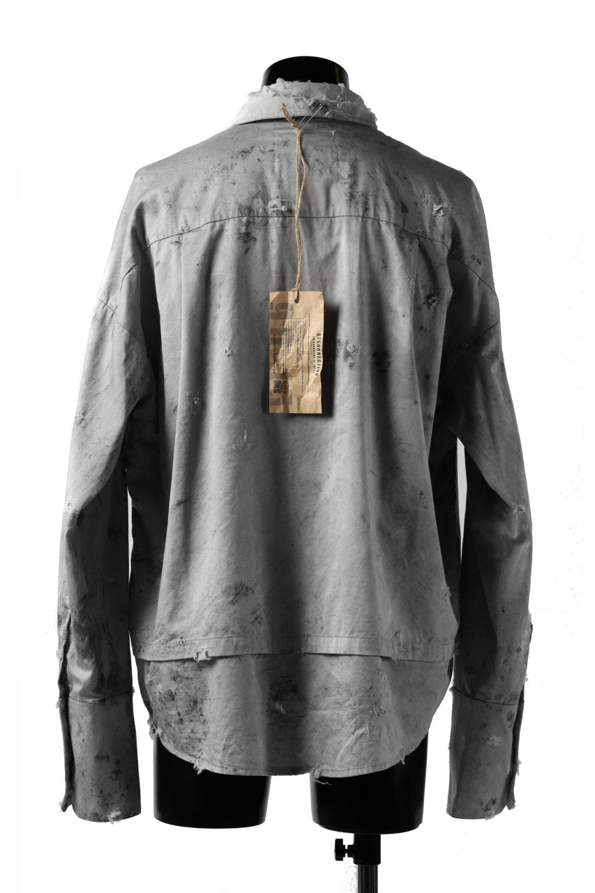 画像をギャラリービューアに読み込む, RESURRECTION x LOOM Re-production DYEING OVERFIT SHIRT (GRAY)