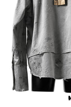 画像をギャラリービューアに読み込む, RESURRECTION x LOOM Re-production DYEING OVERFIT SHIRT (GRAY)
