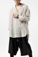 画像をギャラリービューアに読み込む, ISAMU KATAYAMA BACKLASH SOFT LINEN SKIPPER SHIRT (BEIGE)