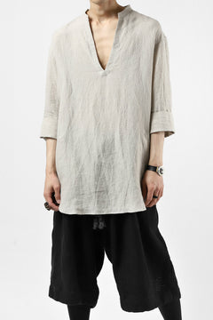 画像をギャラリービューアに読み込む, ISAMU KATAYAMA BACKLASH SOFT LINEN SKIPPER SHIRT (BEIGE)