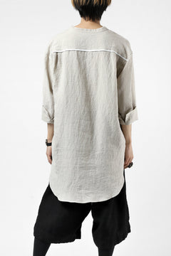 画像をギャラリービューアに読み込む, ISAMU KATAYAMA BACKLASH SOFT LINEN SKIPPER SHIRT (BEIGE)