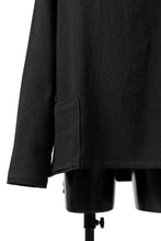 Load image into Gallery viewer, ISAMU KATAYAMA BACKLASH LONG SLEEVE PULLOVER SHIRT / DOBBY LINEN-COTTON (BLACK)