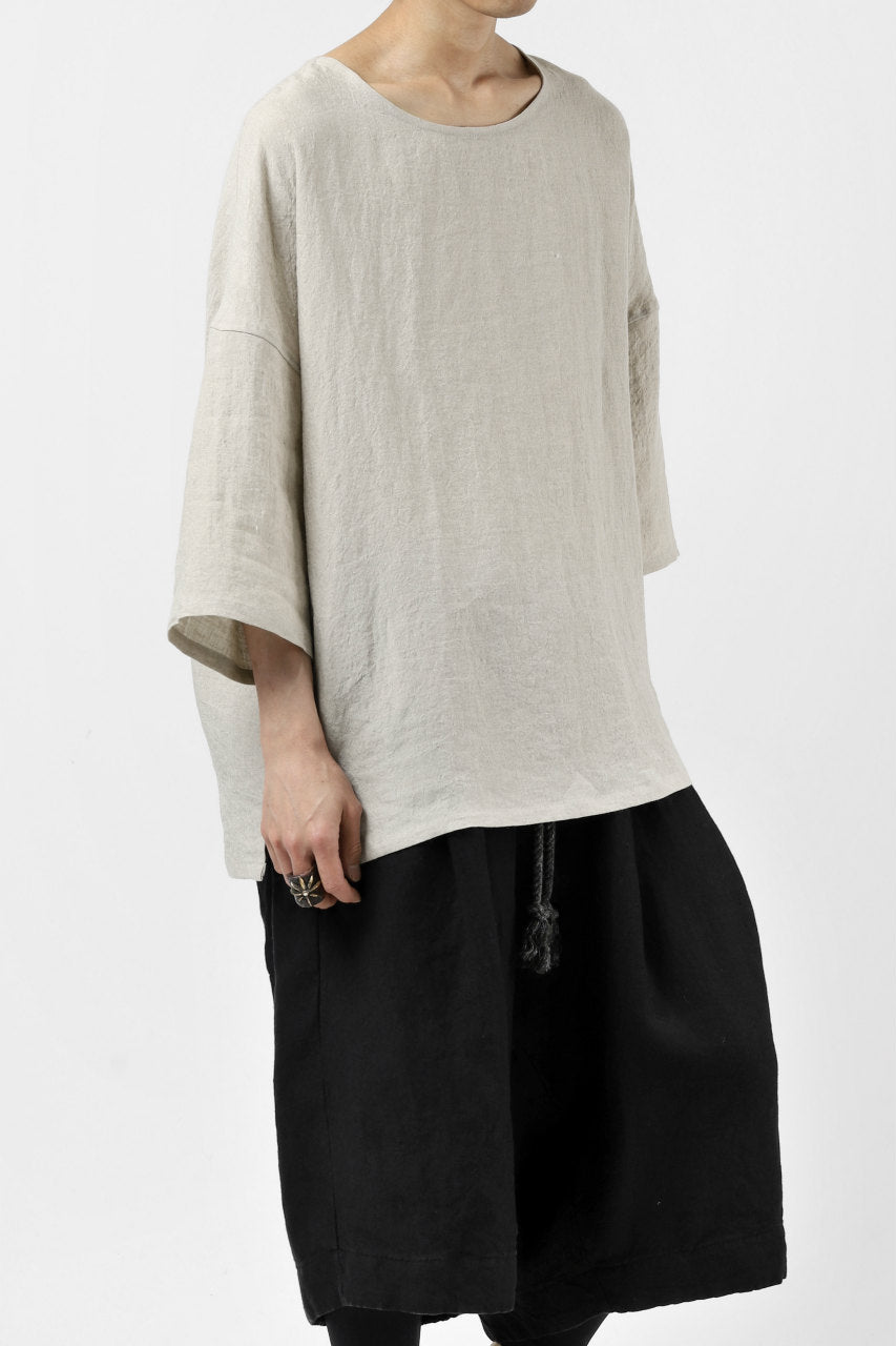 画像をギャラリービューアに読み込む, ISAMU KATAYAMA BACKLASH SOFT LINEN PULLOVER SHIRT (BEIGE)