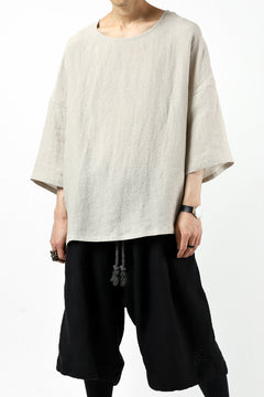 画像をギャラリービューアに読み込む, ISAMU KATAYAMA BACKLASH SOFT LINEN PULLOVER SHIRT (BEIGE)