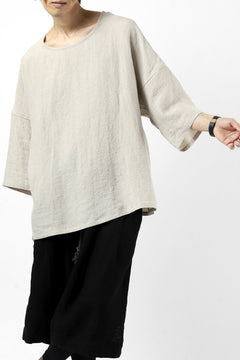 画像をギャラリービューアに読み込む, ISAMU KATAYAMA BACKLASH SOFT LINEN PULLOVER SHIRT (BEIGE)