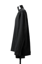 Load image into Gallery viewer, ISAMU KATAYAMA BACKLASH LONG SLEEVE PULLOVER SHIRT / DOBBY LINEN-COTTON (BLACK)