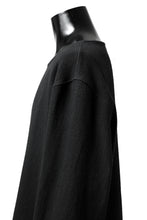 Load image into Gallery viewer, ISAMU KATAYAMA BACKLASH LONG SLEEVE PULLOVER SHIRT / DOBBY LINEN-COTTON (BLACK)
