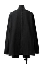 Load image into Gallery viewer, ISAMU KATAYAMA BACKLASH LONG SLEEVE PULLOVER SHIRT / DOBBY LINEN-COTTON (BLACK)