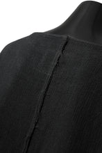 Load image into Gallery viewer, ISAMU KATAYAMA BACKLASH LONG SLEEVE PULLOVER SHIRT / DOBBY LINEN-COTTON (BLACK)