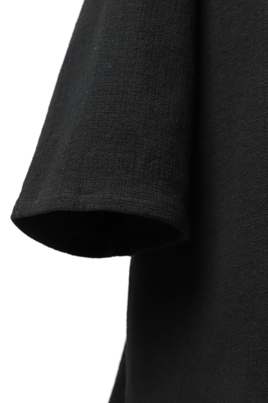 Load image into Gallery viewer, ISAMU KATAYAMA BACKLASH RELAX FIT PULLOVER SHIRT / DOBBY LINEN-COTTON (BLACK)