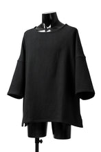 Load image into Gallery viewer, ISAMU KATAYAMA BACKLASH RELAX FIT PULLOVER SHIRT / DOBBY LINEN-COTTON (BLACK)