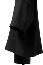 Load image into Gallery viewer, ISAMU KATAYAMA BACKLASH RELAX FIT PULLOVER SHIRT / DOBBY LINEN-COTTON (BLACK)