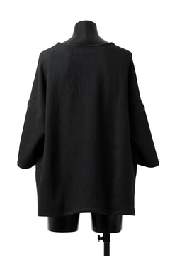 Load image into Gallery viewer, ISAMU KATAYAMA BACKLASH RELAX FIT PULLOVER SHIRT / DOBBY LINEN-COTTON (BLACK)