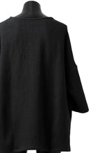 Load image into Gallery viewer, ISAMU KATAYAMA BACKLASH RELAX FIT PULLOVER SHIRT / DOBBY LINEN-COTTON (BLACK)