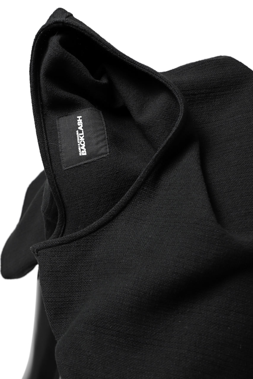 Load image into Gallery viewer, ISAMU KATAYAMA BACKLASH RELAX FIT PULLOVER SHIRT / DOBBY LINEN-COTTON (BLACK)