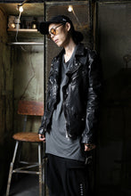 Load image into Gallery viewer, ISAMU KATAYAMA BACKLASH DOUBLE BREASTED JACKET / DOUBLE-SHOULDER OBJECT DYED (BLACK)