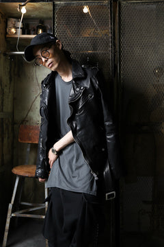 Load image into Gallery viewer, ISAMU KATAYAMA BACKLASH DOUBLE BREASTED JACKET / DOUBLE-SHOULDER OBJECT DYED (BLACK)