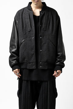 画像をギャラリービューアに読み込む, CHANGES VINTAGE REMAKE VARSITY JACKET (MULTI BLACK #B)