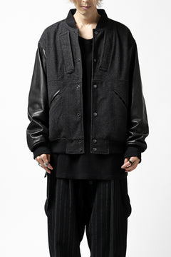画像をギャラリービューアに読み込む, CHANGES VINTAGE REMAKE VARSITY JACKET (MULTI BLACK #B)