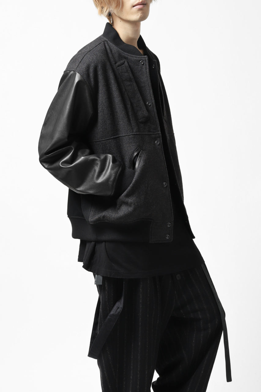 画像をギャラリービューアに読み込む, CHANGES VINTAGE REMAKE VARSITY JACKET (MULTI BLACK #B)