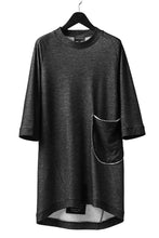 画像をギャラリービューアに読み込む, SOSNOVSKA exclusive DOUBLE JERSEY TOPS with PATCH DETAIL (BLACK x GREY)