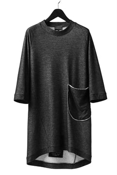 画像をギャラリービューアに読み込む, SOSNOVSKA exclusive DOUBLE JERSEY TOPS with PATCH DETAIL (BLACK x GREY)