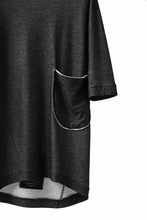 画像をギャラリービューアに読み込む, SOSNOVSKA exclusive DOUBLE JERSEY TOPS with PATCH DETAIL (BLACK x GREY)