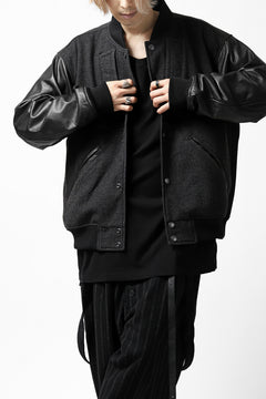 画像をギャラリービューアに読み込む, CHANGES VINTAGE REMAKE VARSITY JACKET (MULTI BLACK #B)