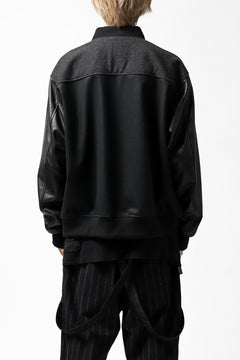 画像をギャラリービューアに読み込む, CHANGES VINTAGE REMAKE VARSITY JACKET (MULTI BLACK #B)